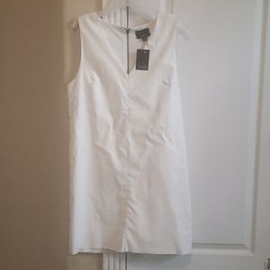 Lumiere white pleather dress NWT size M